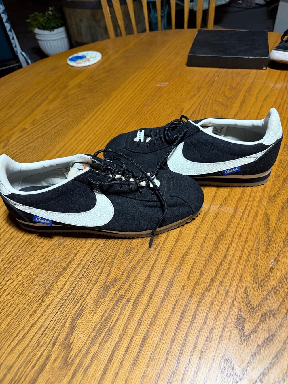 NikeID Pendleton Suede Black & White Classic Cortez-Style Sneakers Size 9